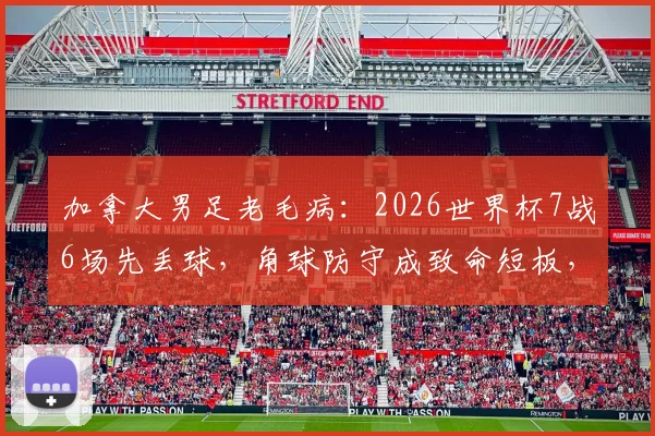 加拿大男足老毛病：2026世界杯7战6场先丢球，角球防守成致命短板，根源分析与破解思路